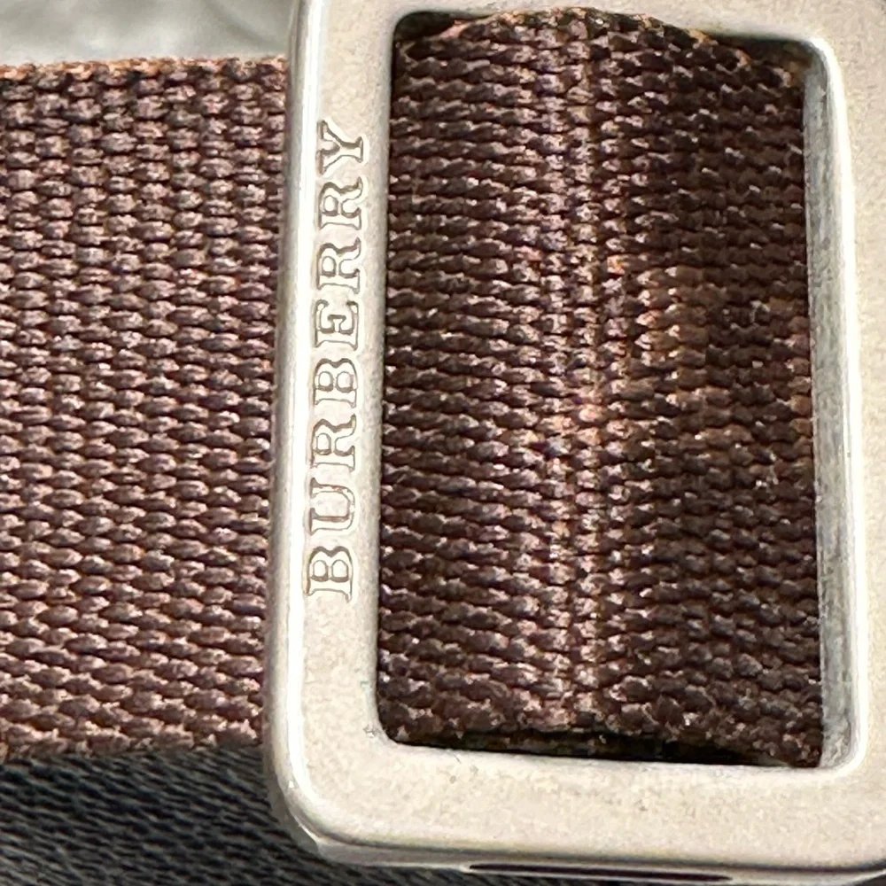 Burberry London Brown Check Crossbody Bag with COA